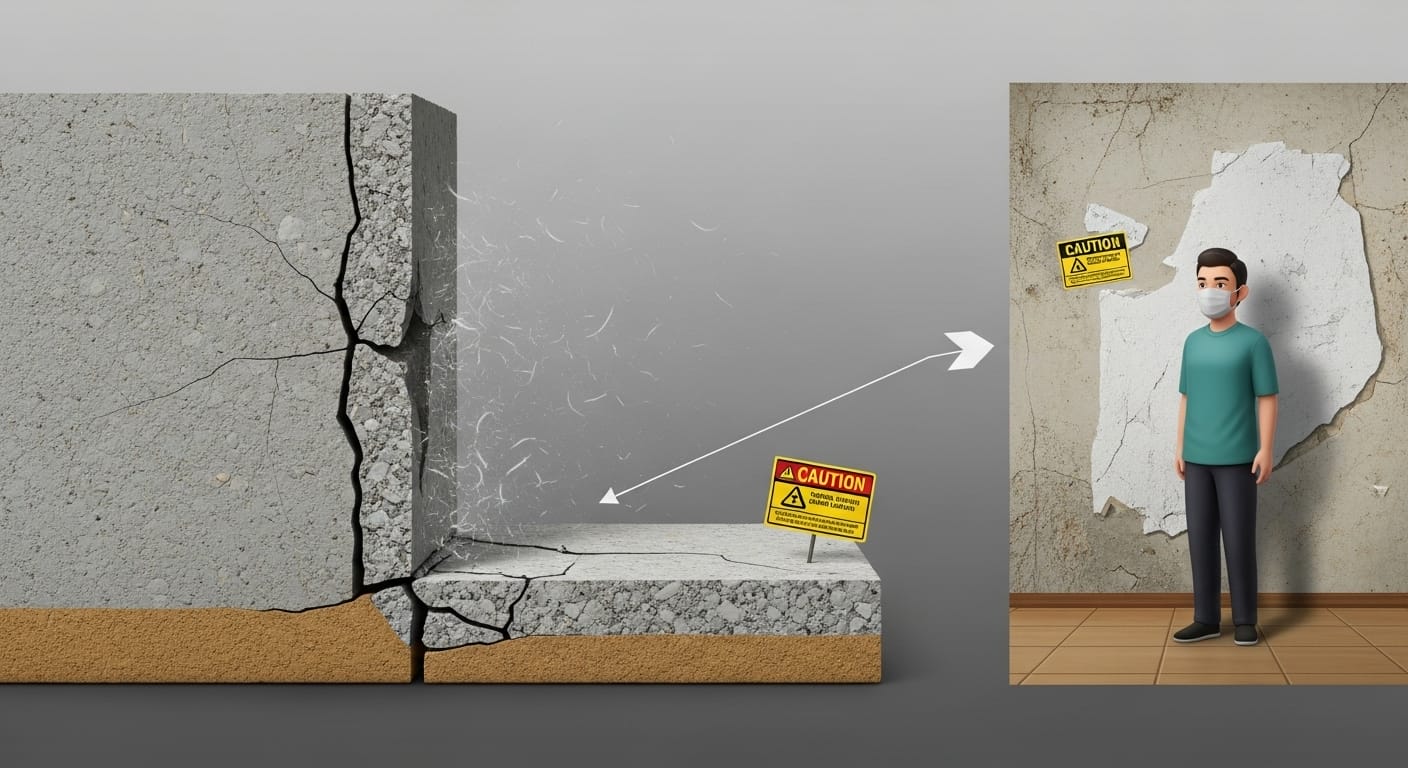 bahaya dinding asbestos