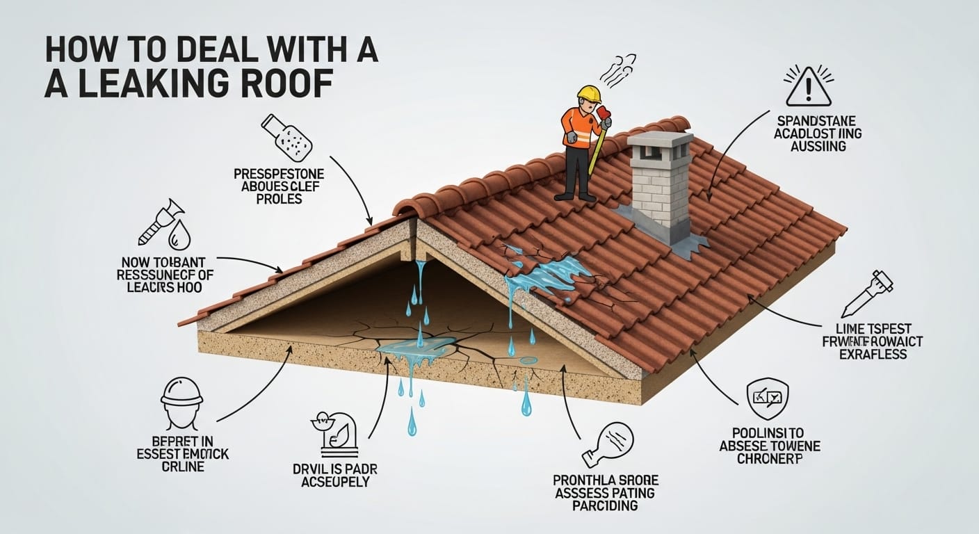 cara atasi bumbung asbestos bocor