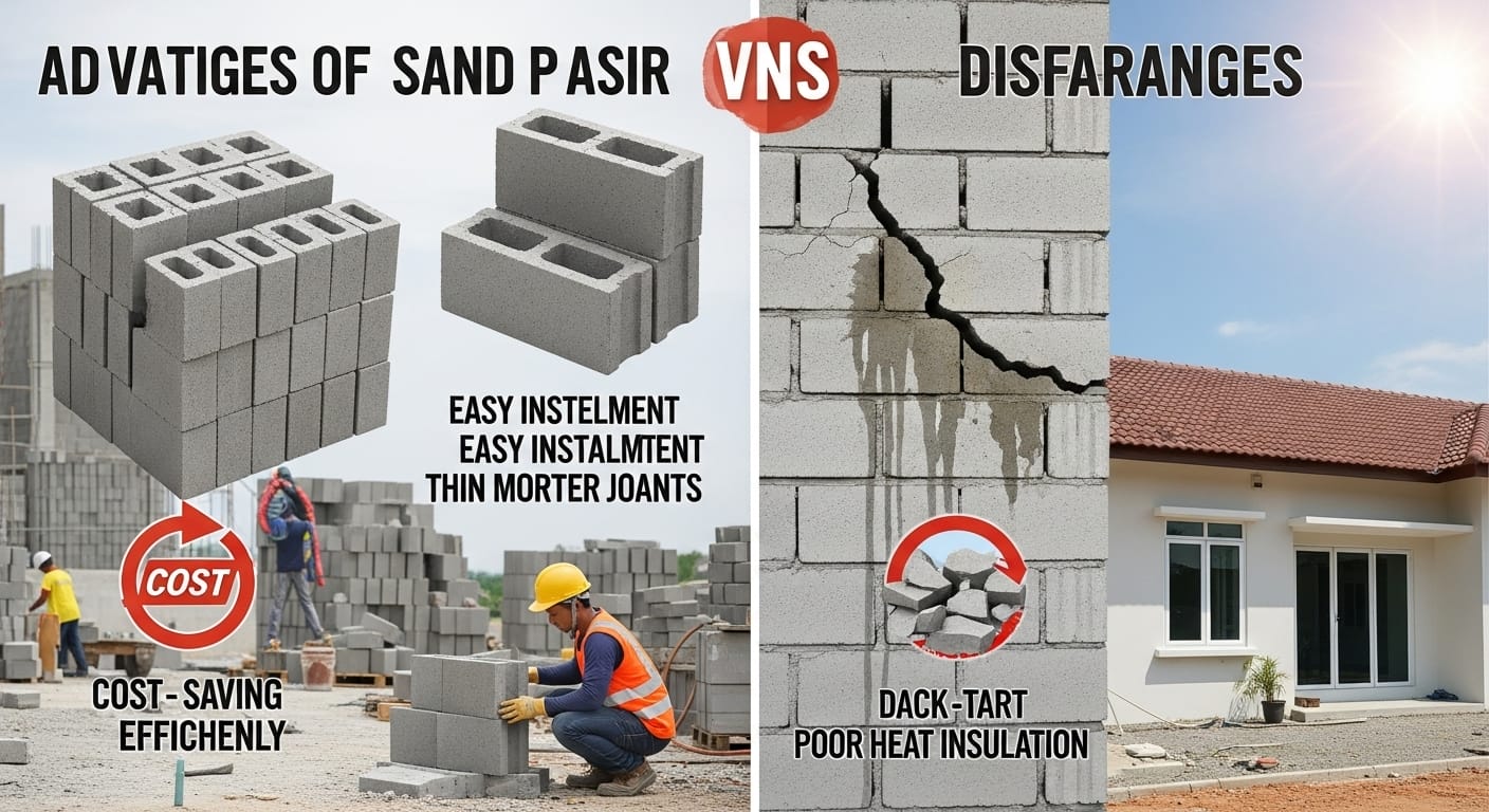 kelebihan dan keburukan bata pasir