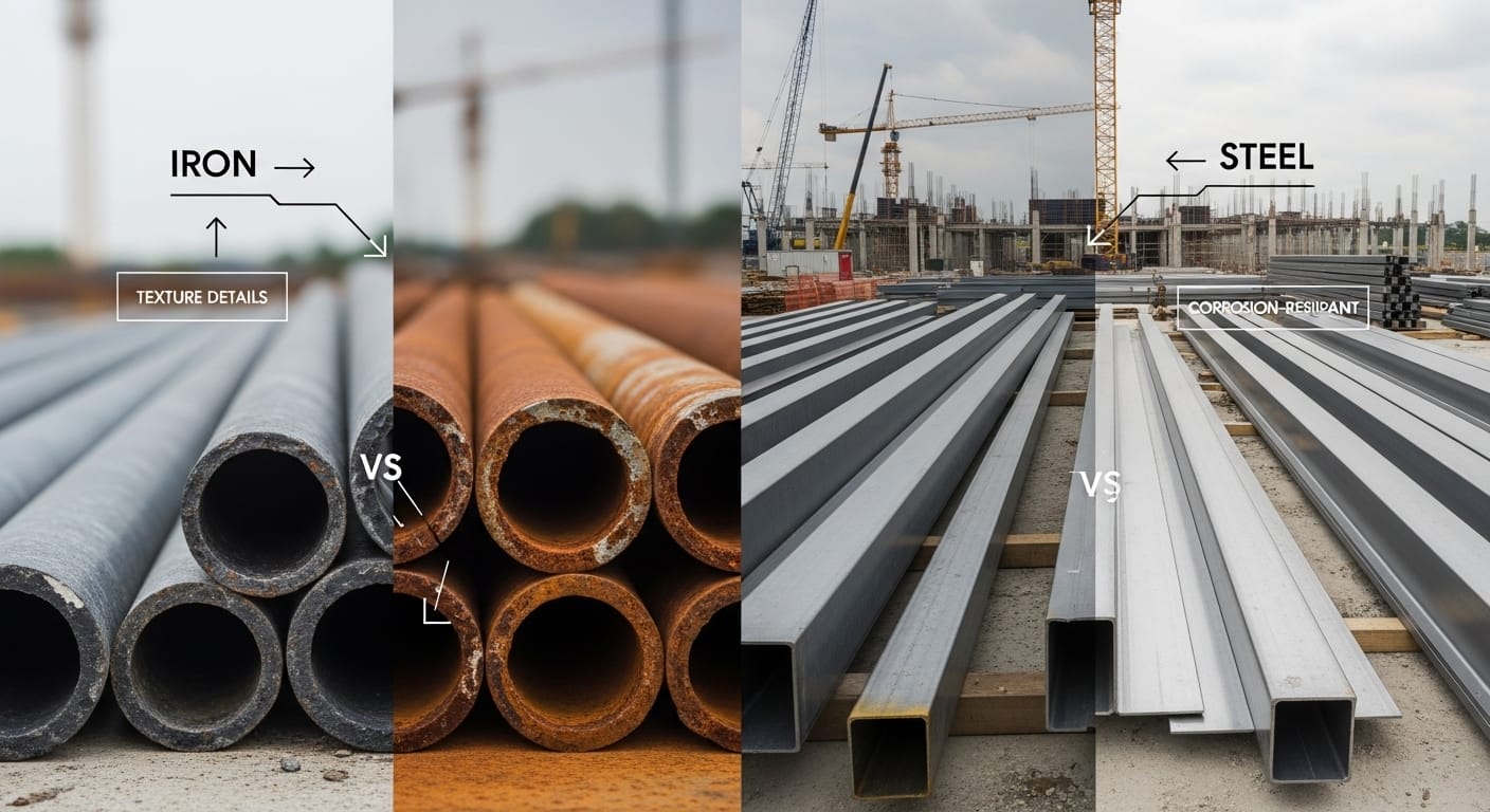 perbezaan besi dan keluli