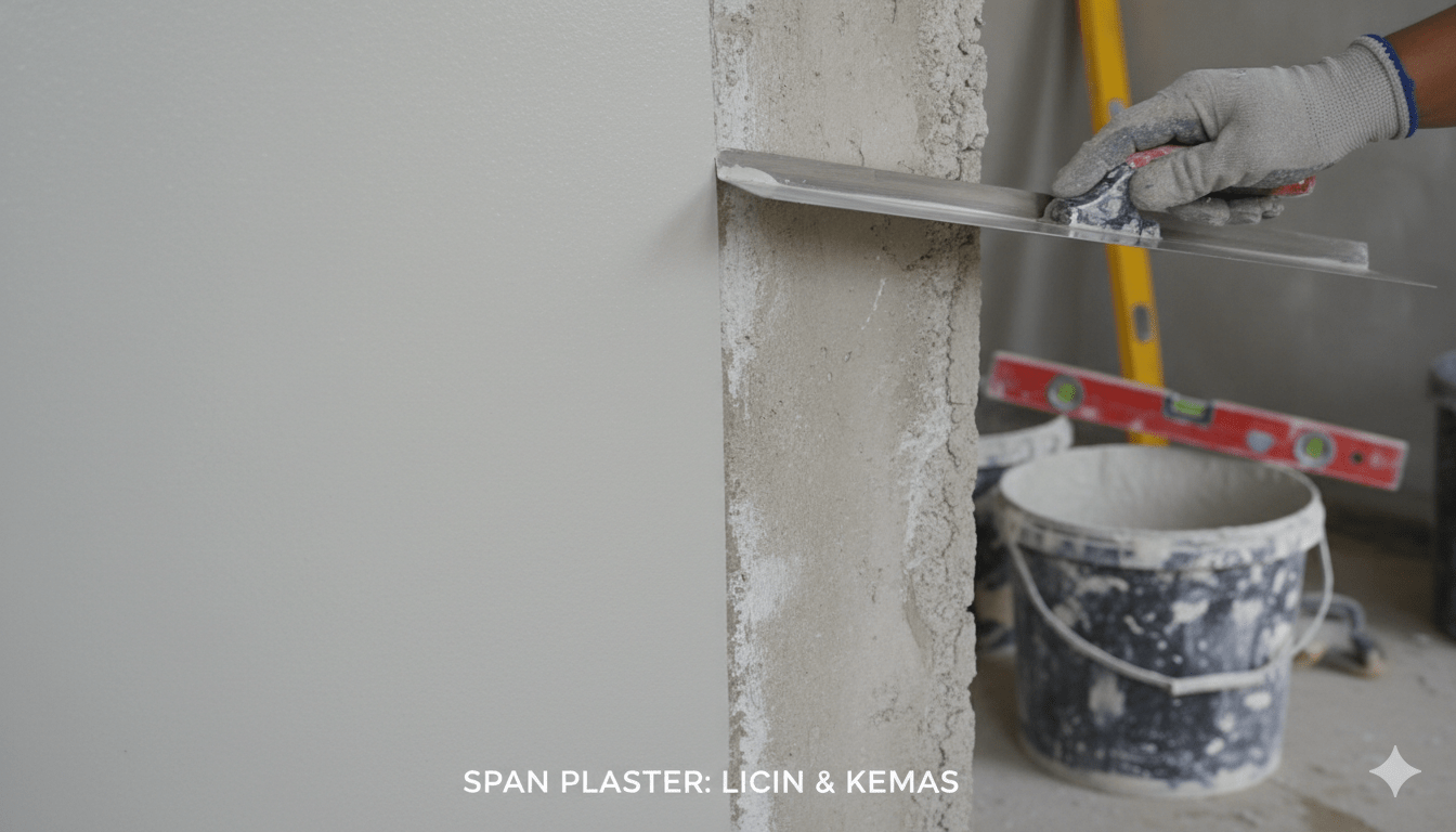 fungsi span plaster dinding