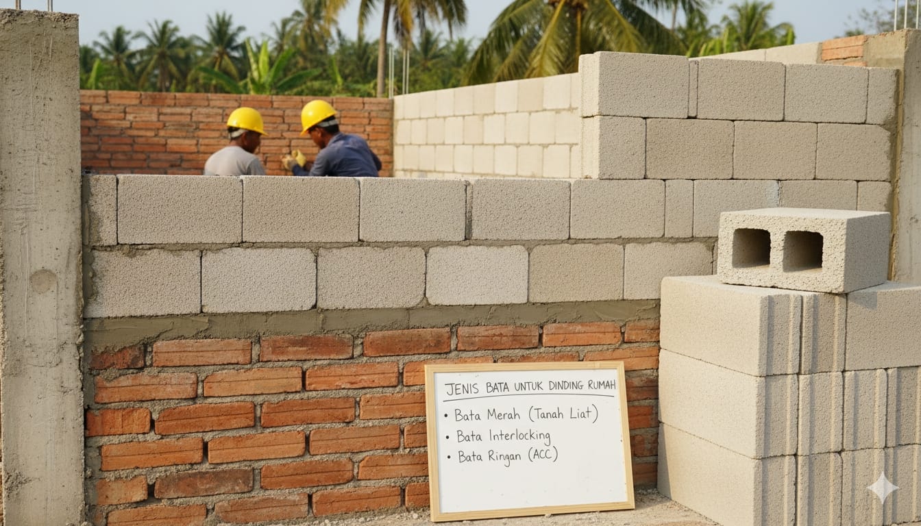 jenis bata untuk dinding rumah
