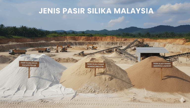 jenis pasir silika