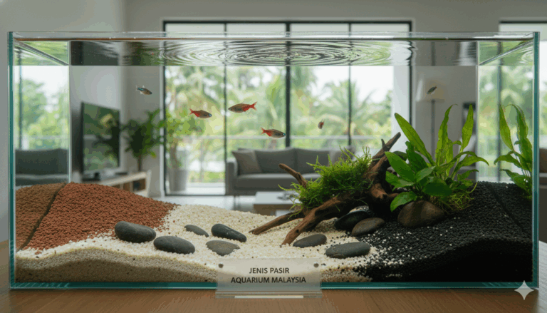 jenis pasir untuk aquarium