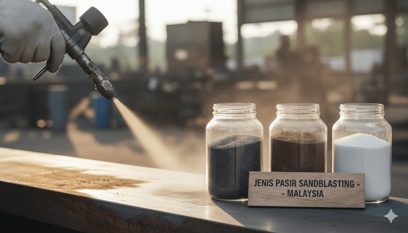 jenis pasir untuk sandblasting
