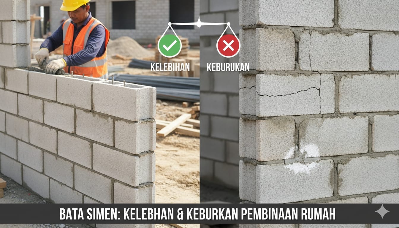 kelebihan dan keburukan bata simen