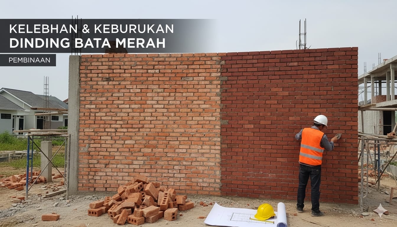 kelebihan dan keburukan dinding bata merah