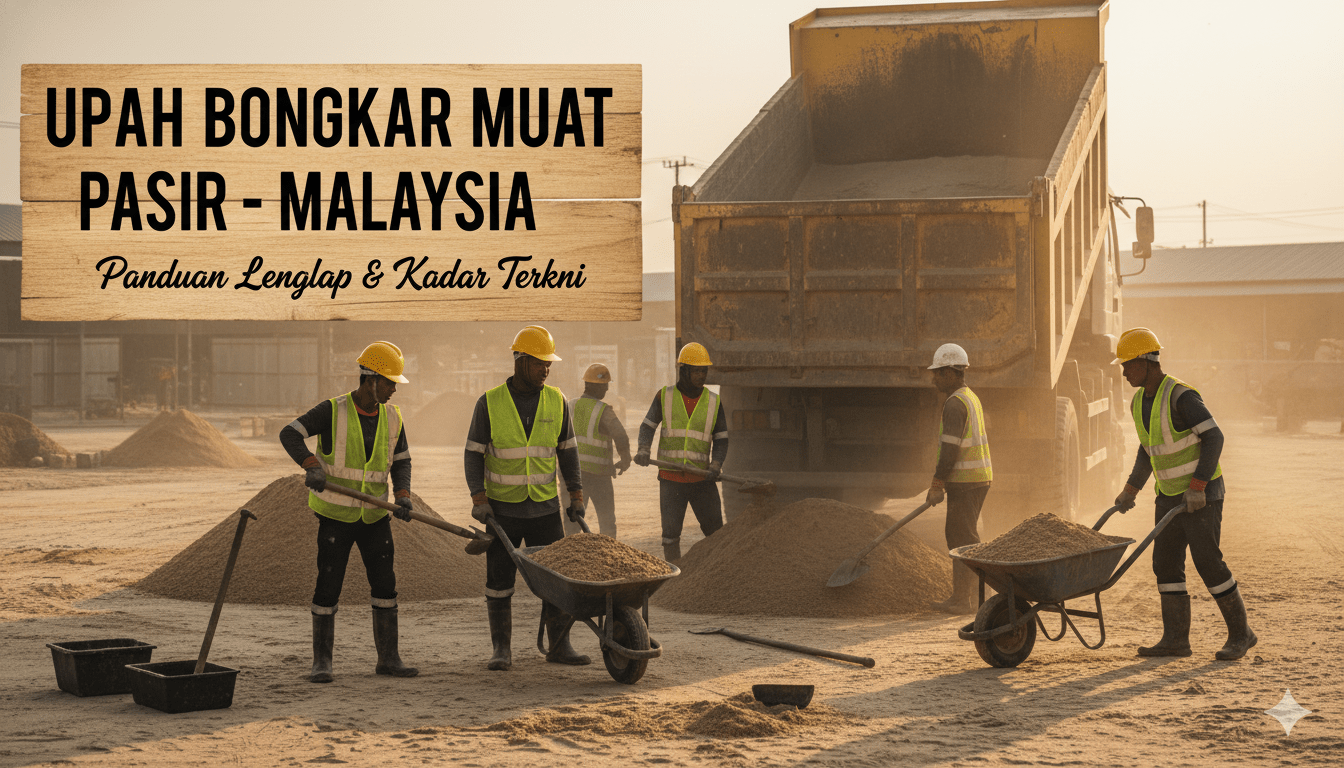 upah bongkar muat pasir