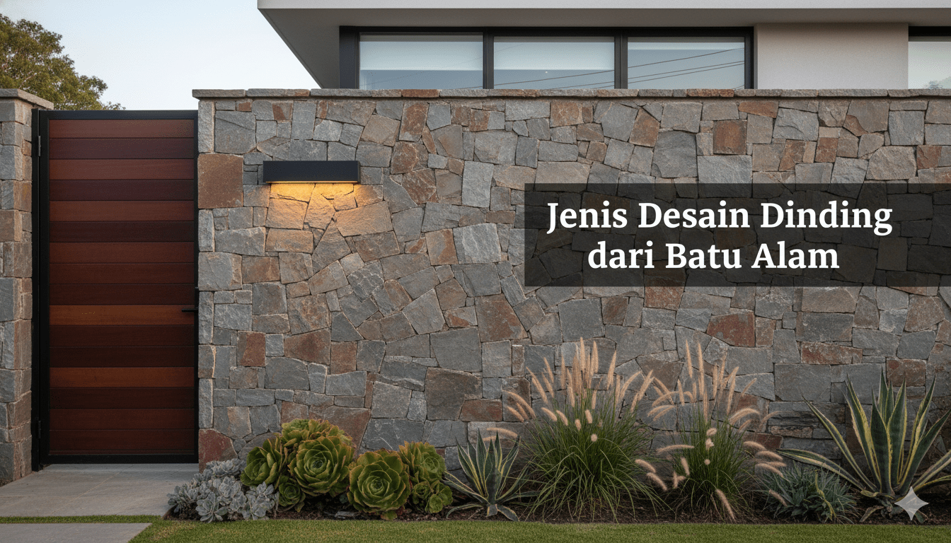 jenis batu alam untuk tembok depan rumah