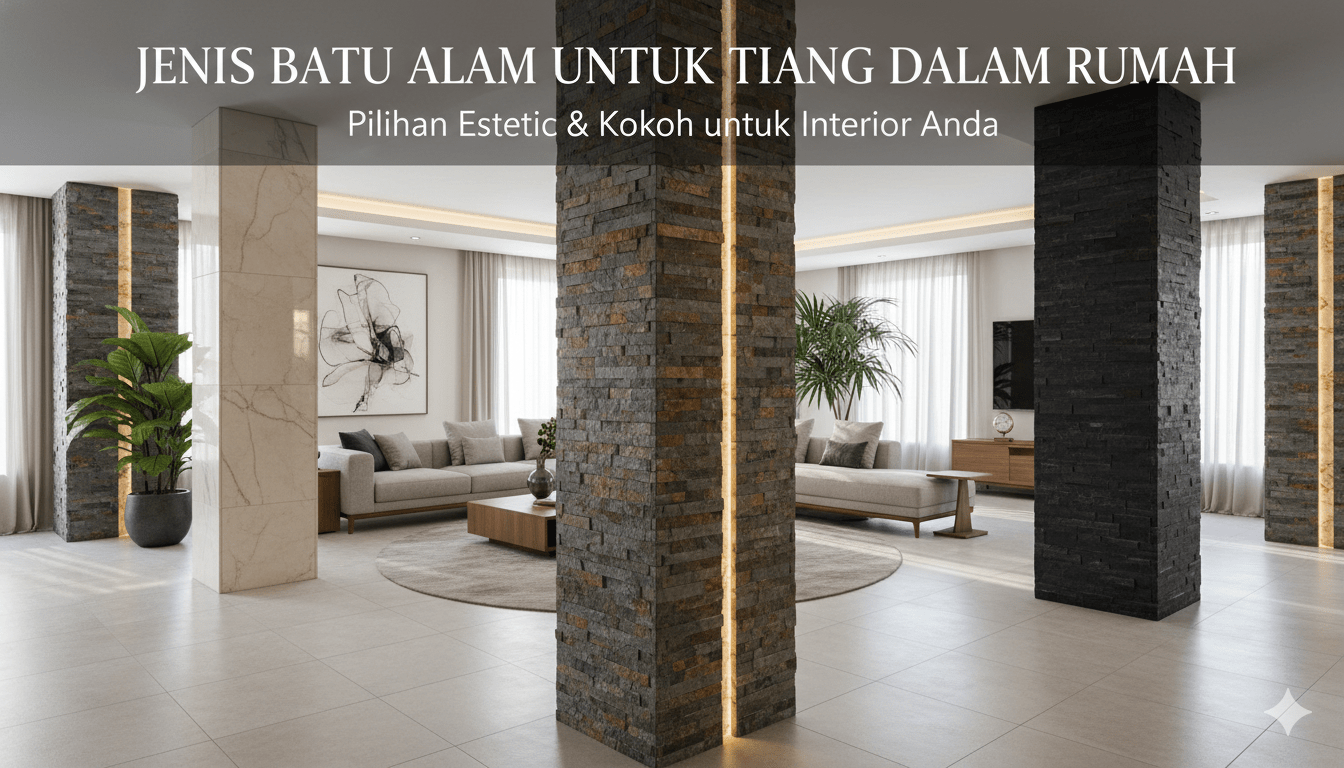 jenis batu alam untuk tiang dalam rumah