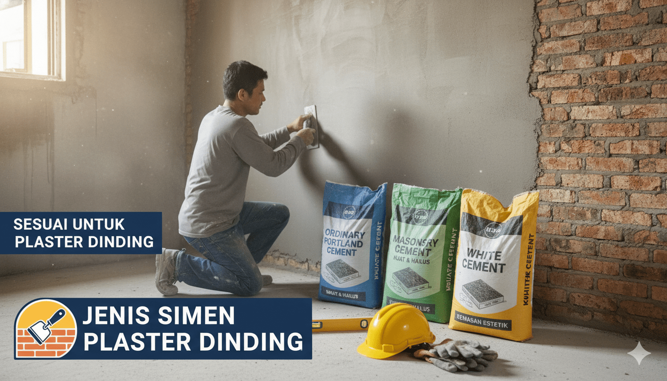 jenis simen untuk plaster dinding