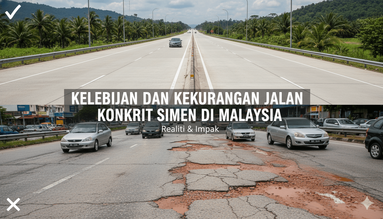 kelebihan dan kekurangan jalan konkrit simen