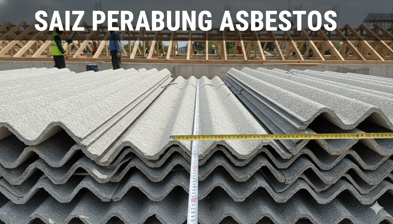 saiz perabung asbestos