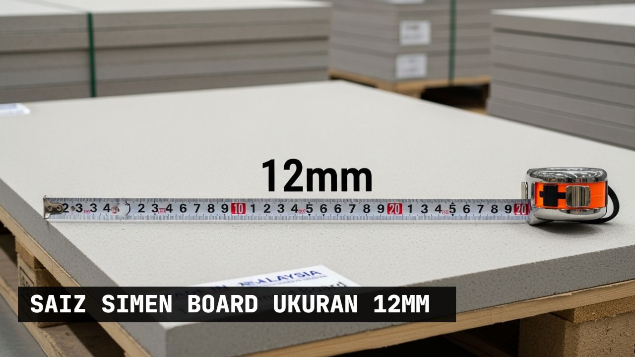 saiz simen board ukuran 12mm