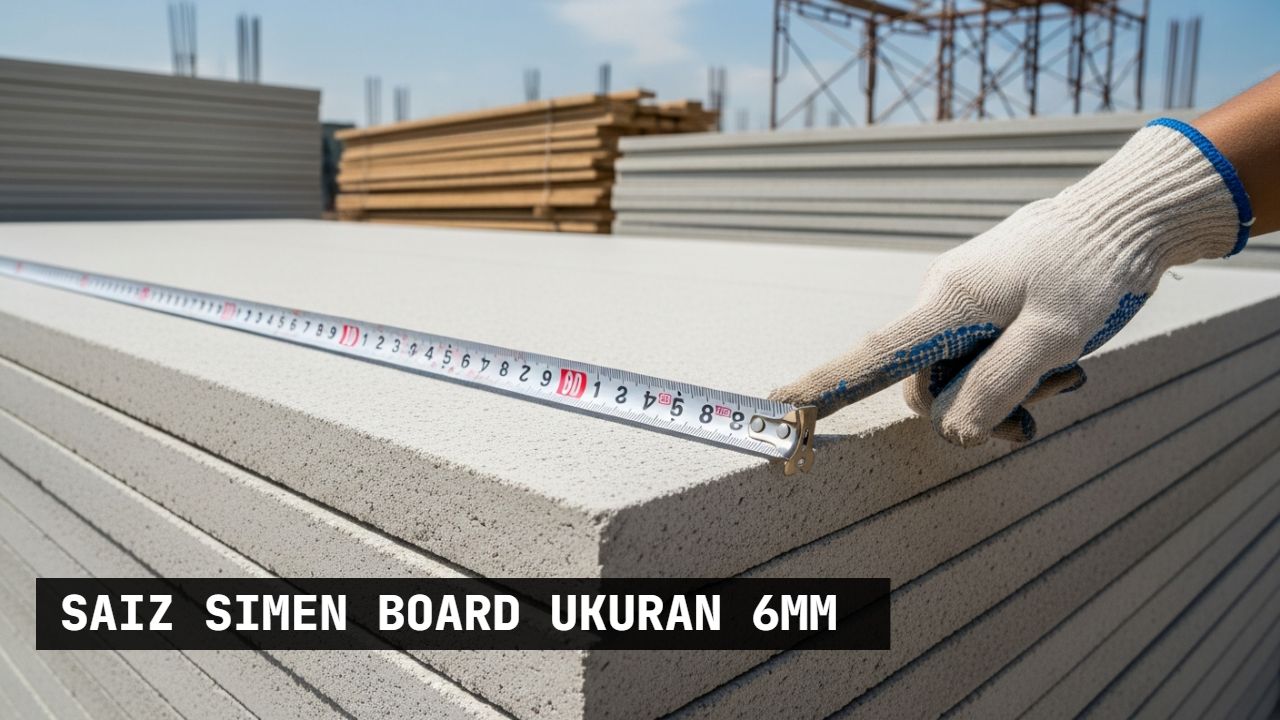 saiz simen board ukuran 6mm