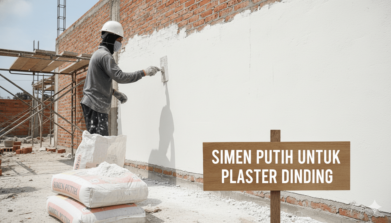 simen putih untuk plaster dinding