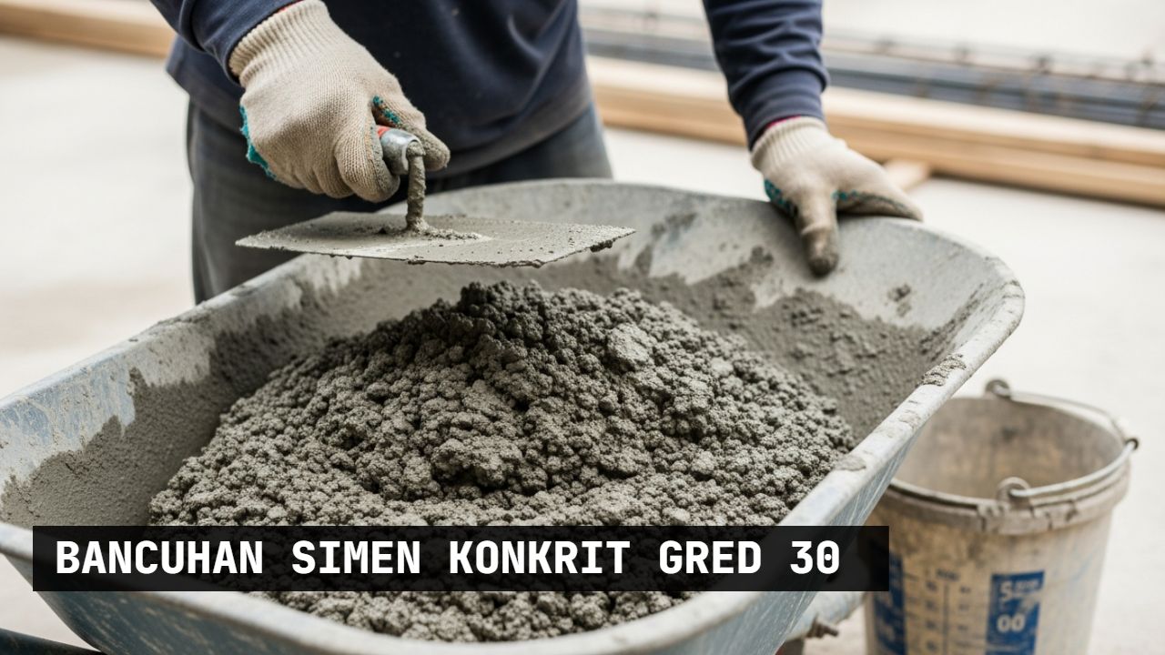 bancuhan simen konkrit gred 30