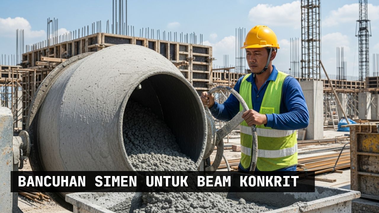 bancuhan simen untuk beam konkrit