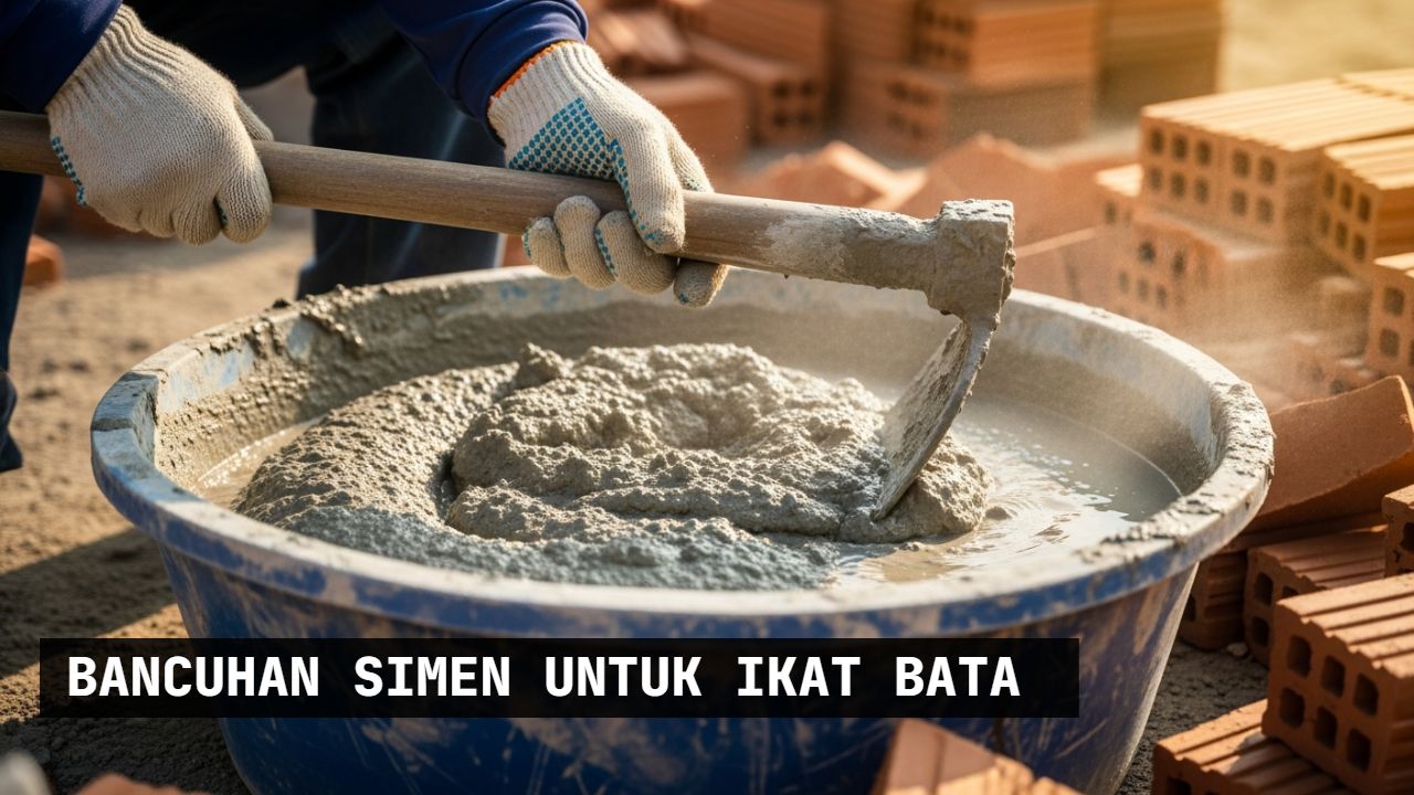 bancuhan simen untuk ikat bata