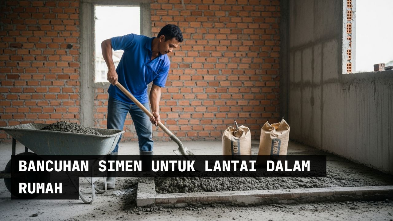 bancuhan simen untuk lantai dalam rumah
