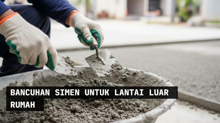 bancuhan simen untuk lantai luar rumah