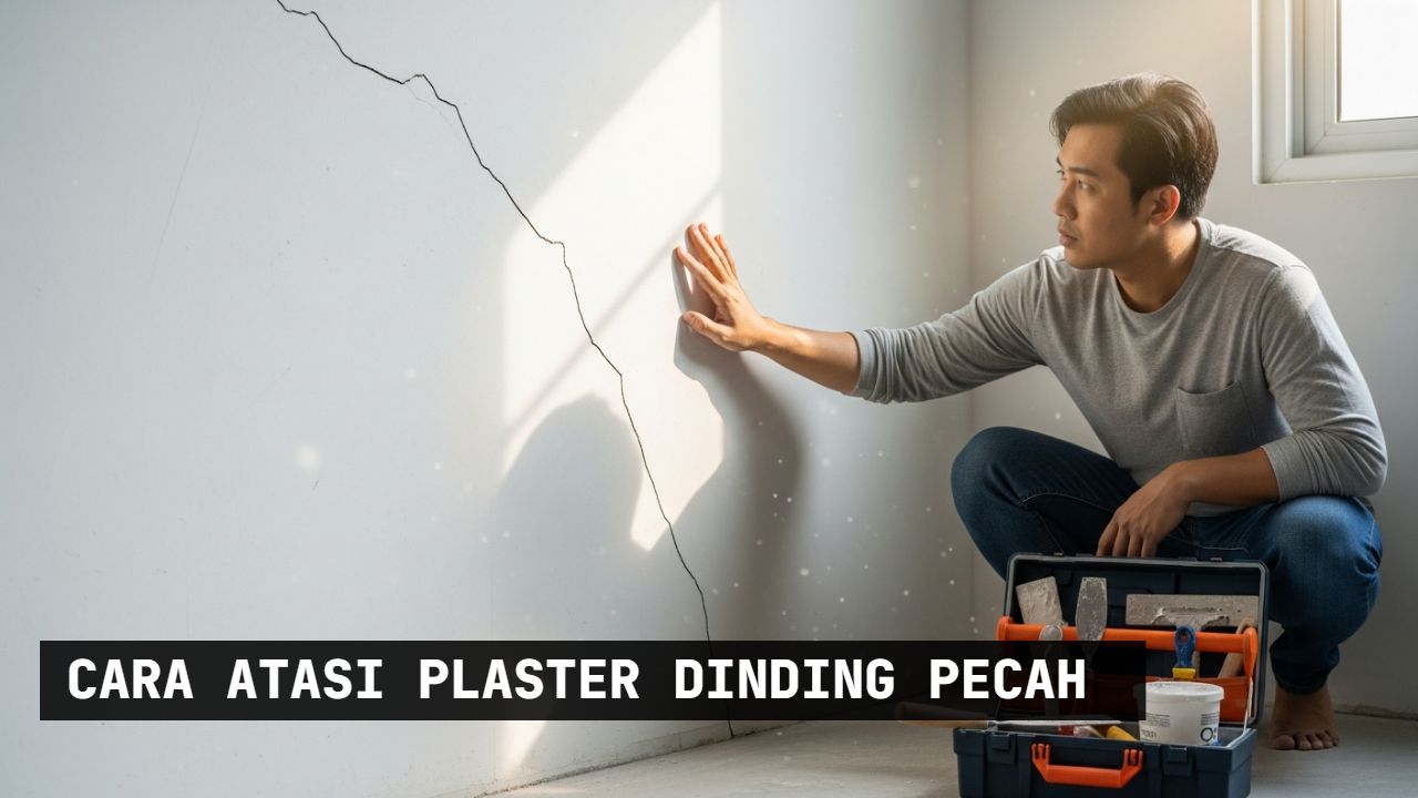 cara atasi plaster dinding pecah