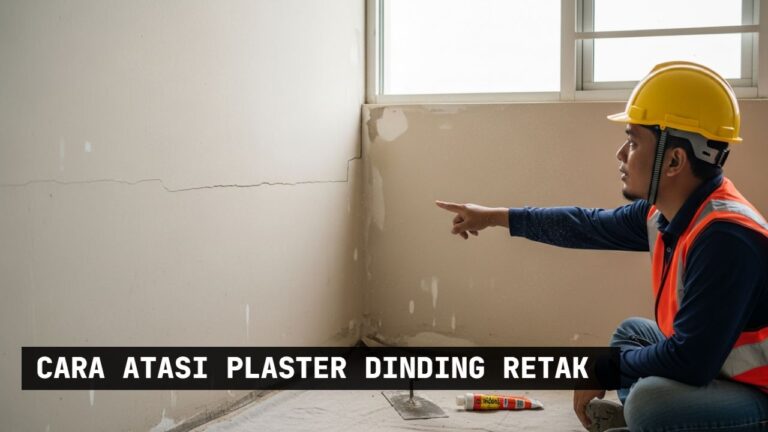 cara atasi plaster dinding retak