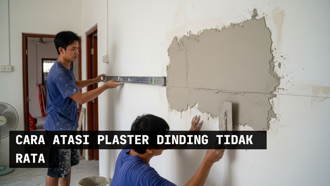 cara atasi plaster dinding tidak rata