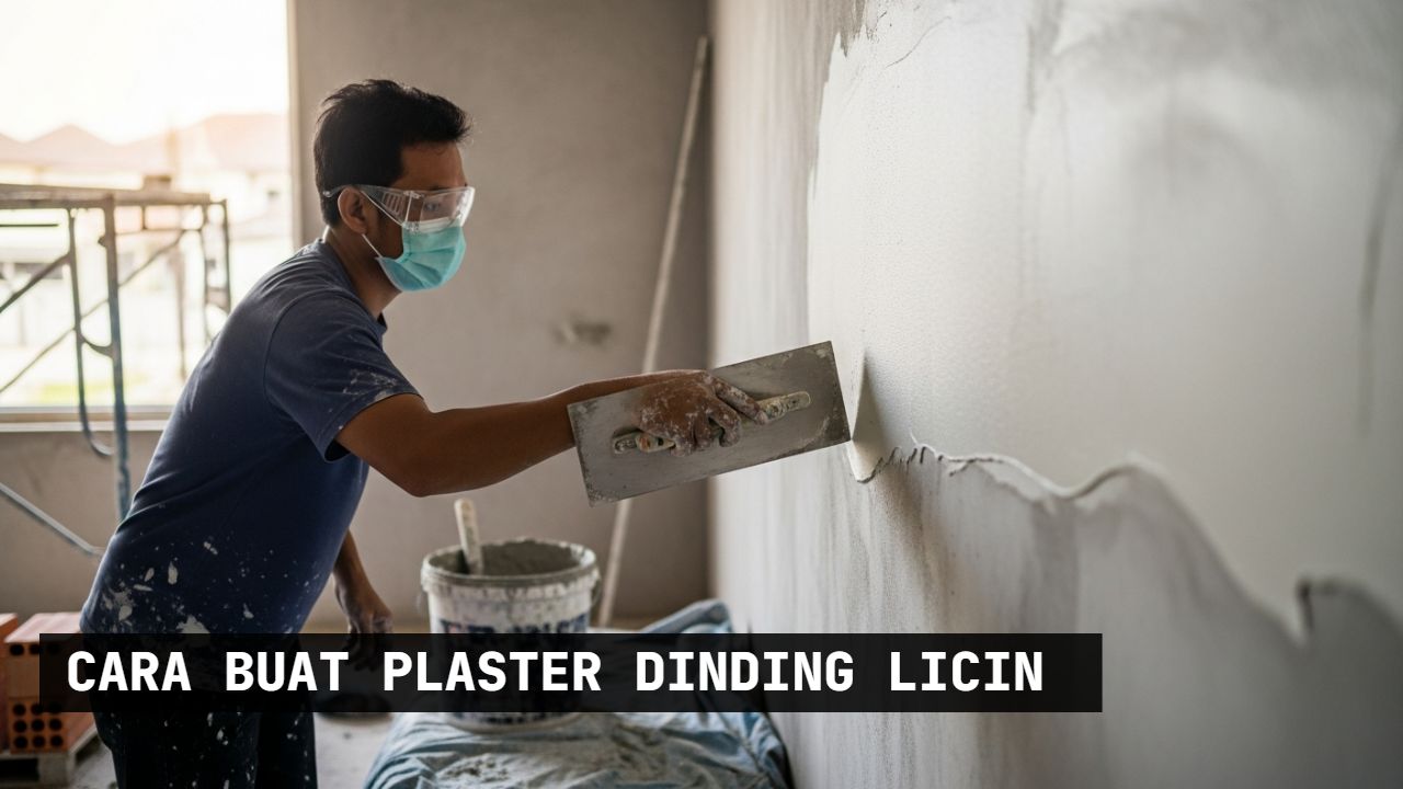 cara buat plaster dinding licin