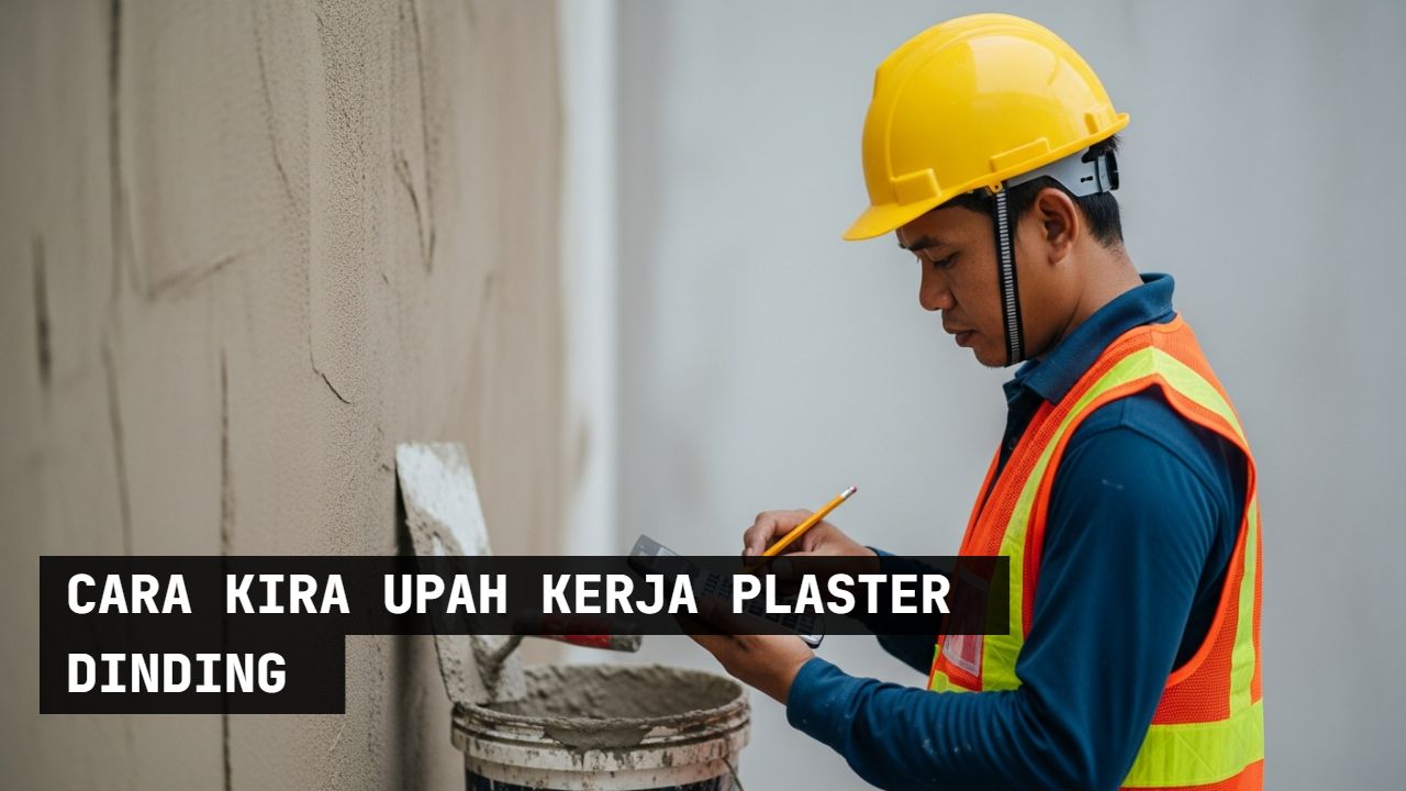cara kira upah kerja plaster dinding
