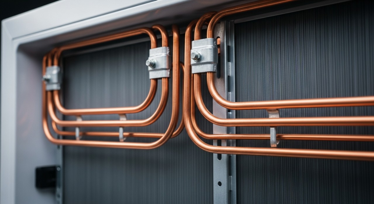 bahagian tembaga peti sejuk