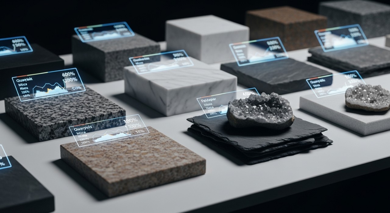 jenis batu alam peratusan kandungan mineral