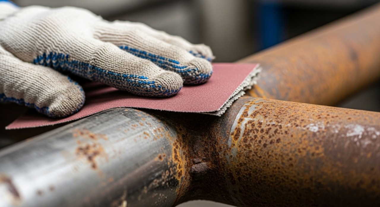 kertas pasir untuk besi karat