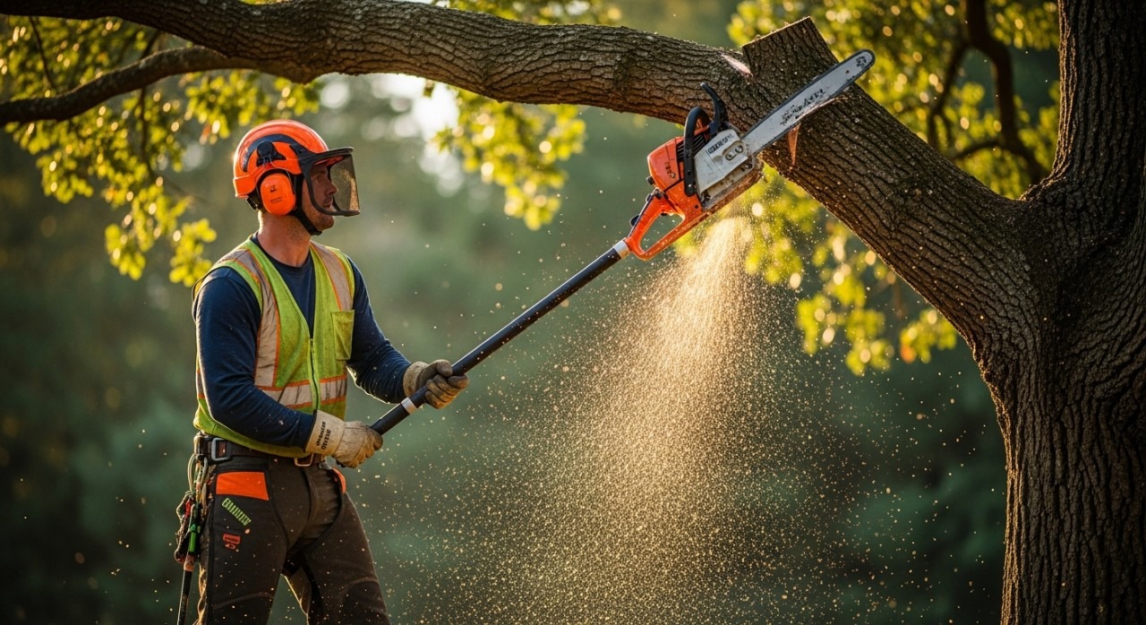 cara guna gergaji dahan selamat