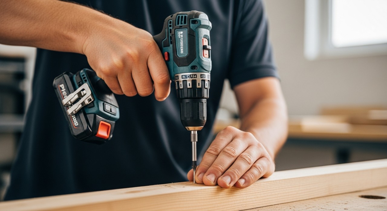 cara guna gerudi pemutar skru