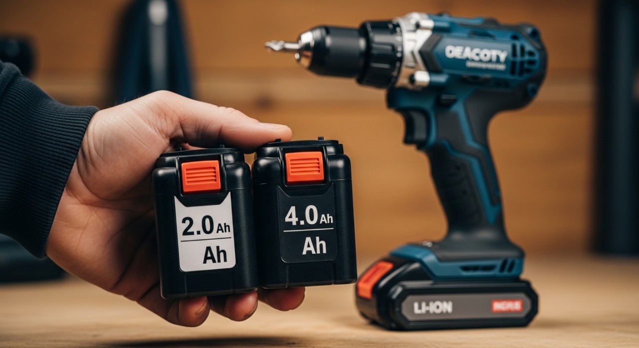 cara pilih bateri gerudi tanpa wayar