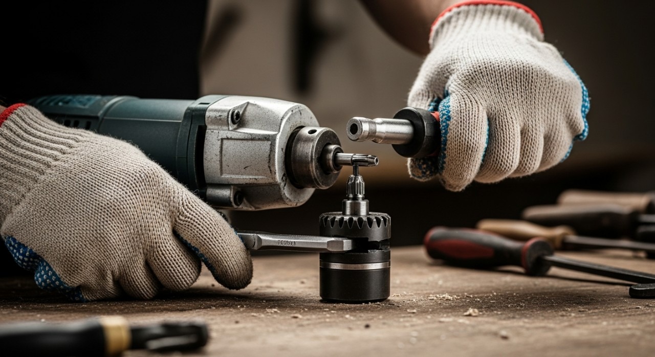 cara tukar kepala gerudi rosak