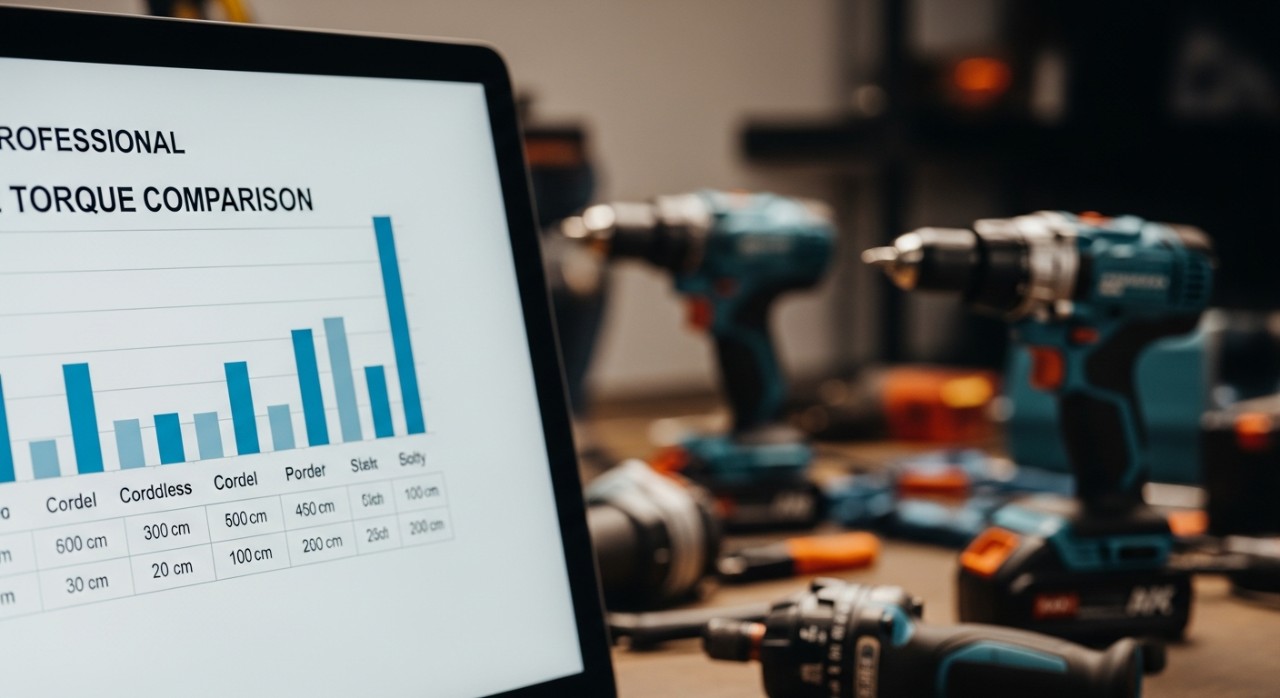 carta perbandingan tork gerudi