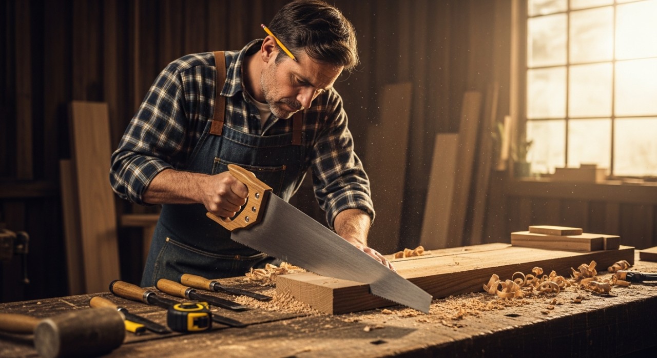 gergaji kayu untuk tukang profesional