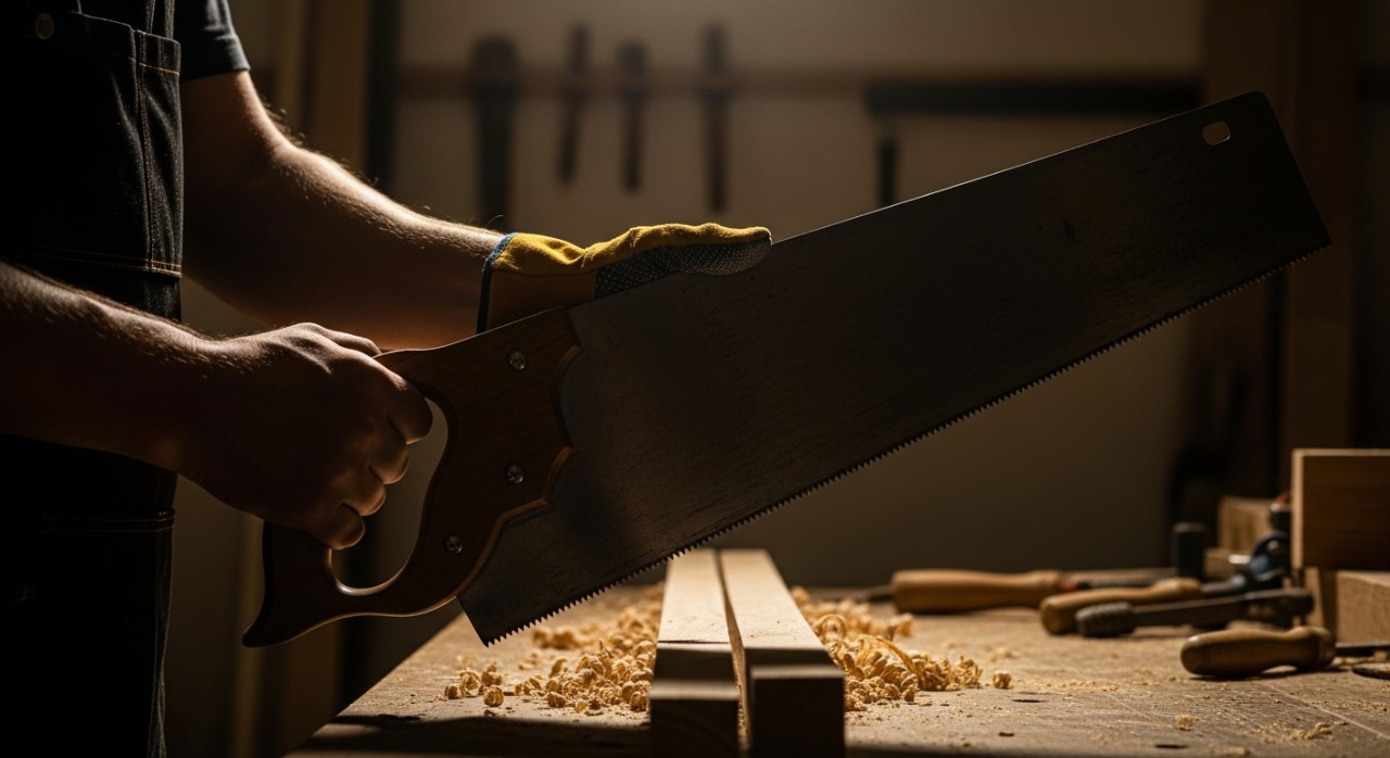 kesalahan cengkaman gergaji biasa