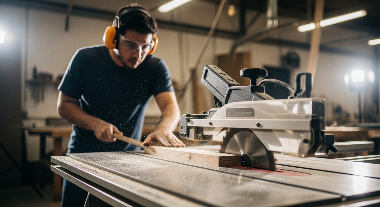 keselamatan wajib gergaji meja