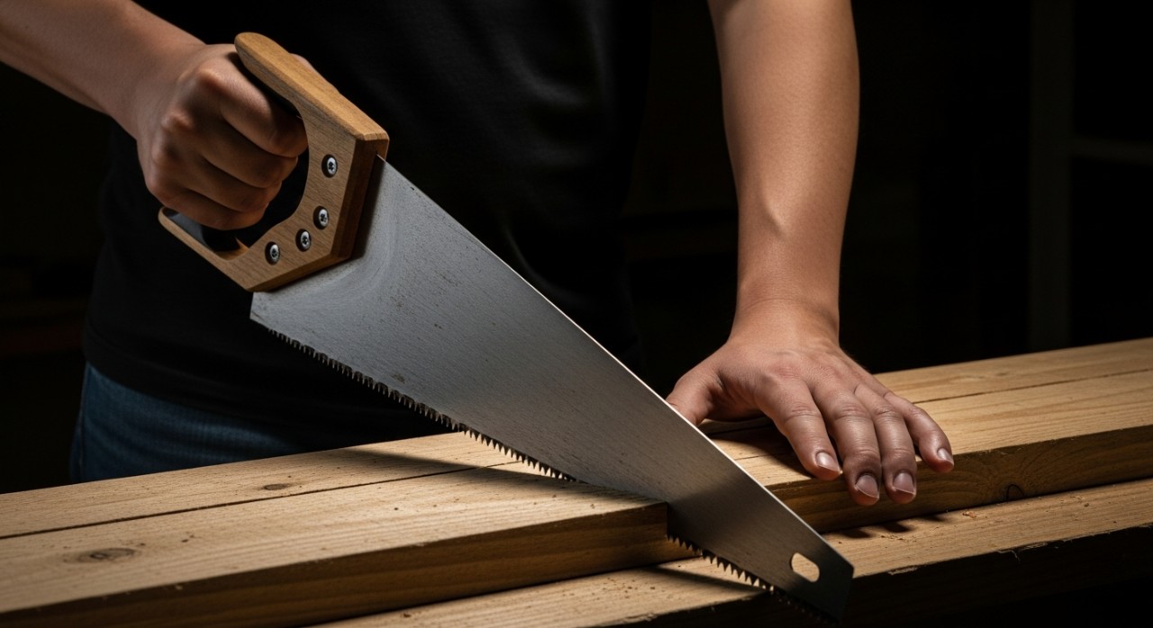 kesilapan guna gergaji biasa