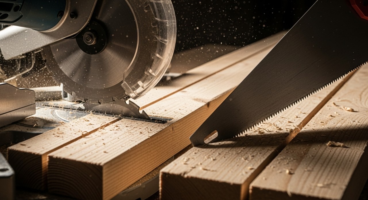 ketepatan gergaji elektrik lawan manual