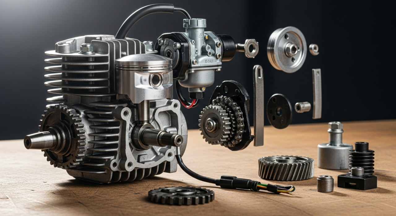 komponen dalaman gergaji mesin