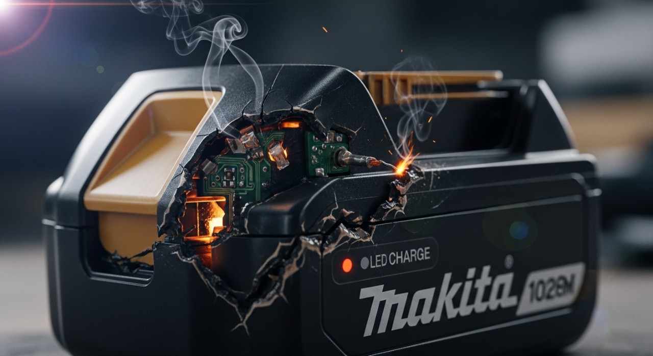 masalah bateri gergaji makita