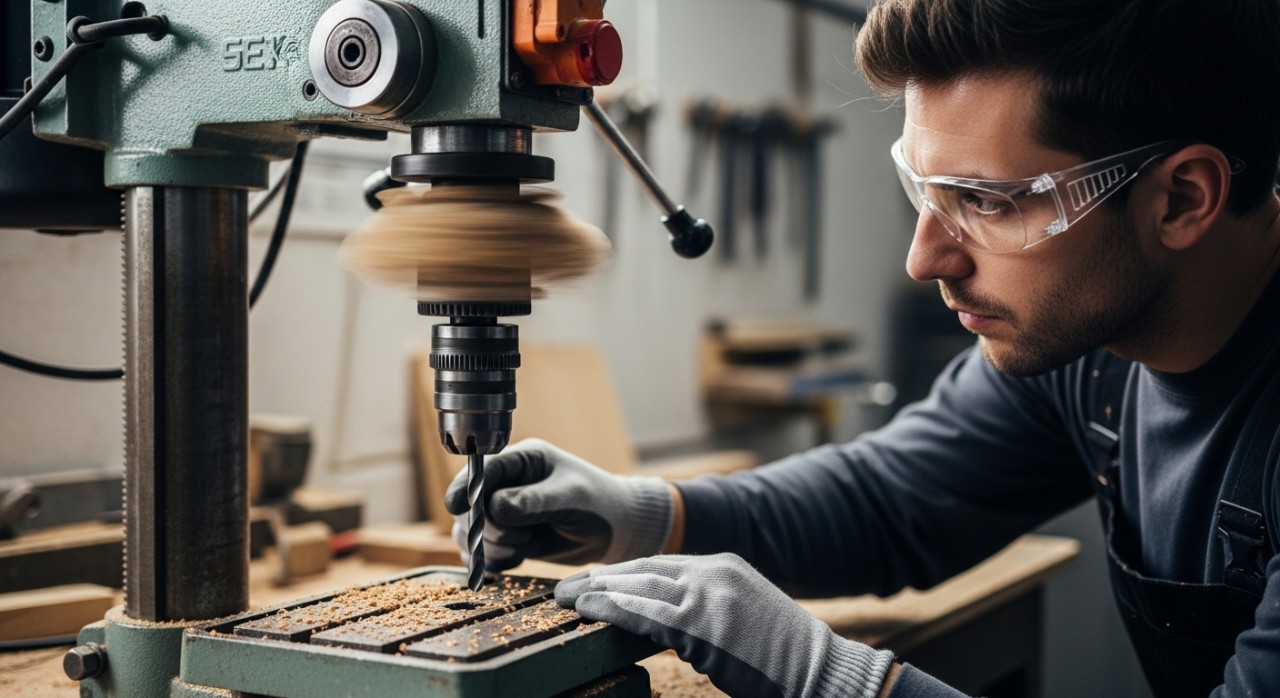 masalah getaran gerudi meja