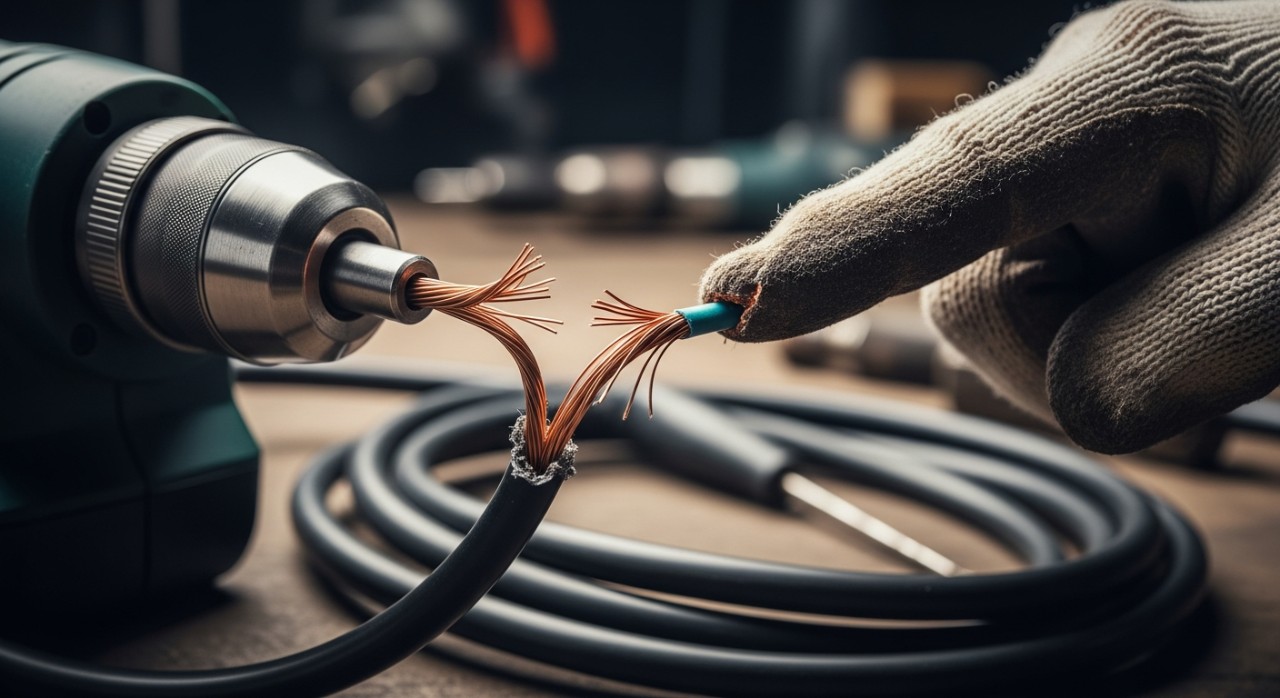 masalah wayar gerudi elektrik