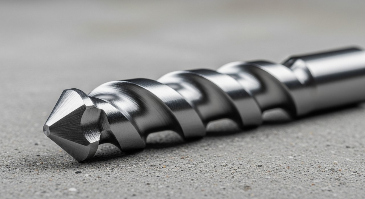 mata gerudi konkrit yang tajam