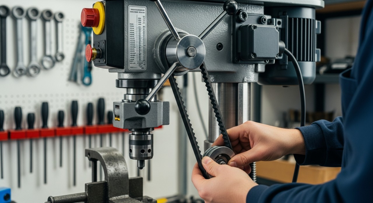 pelarasan kelajuan gerudi meja