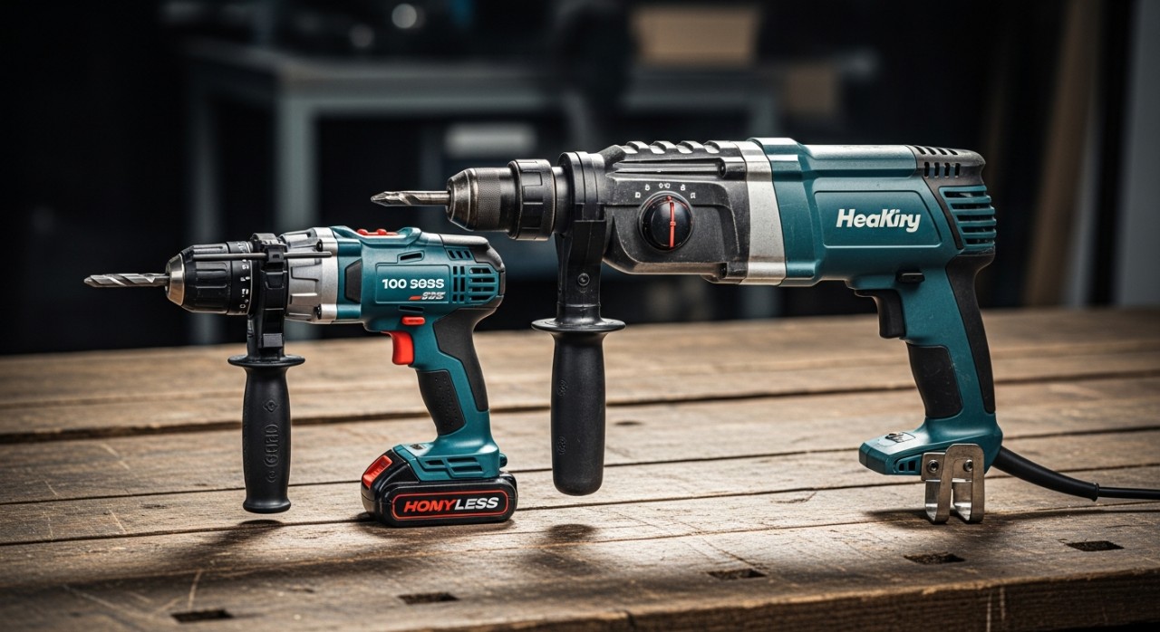 perbezaan gerudi standard dan tugas berat